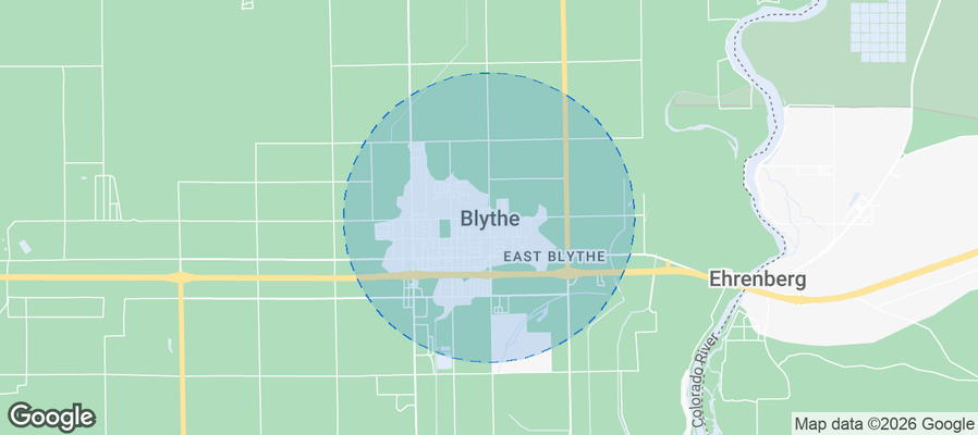 Blythe Airbnb map